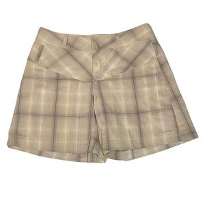 Columbia Women’s Titanium Omni-Dry Skort 6 Beige Tan Plaid
